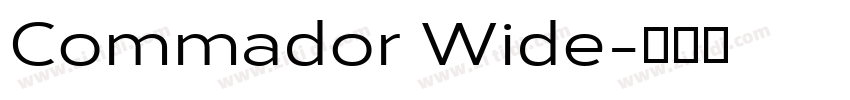 Commador Wide字体转换